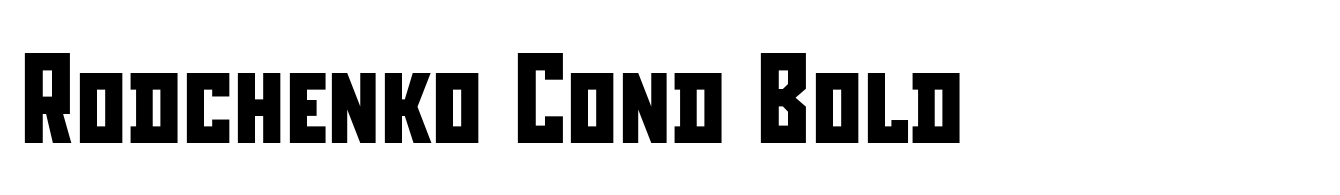 Rodchenko Cond Bold